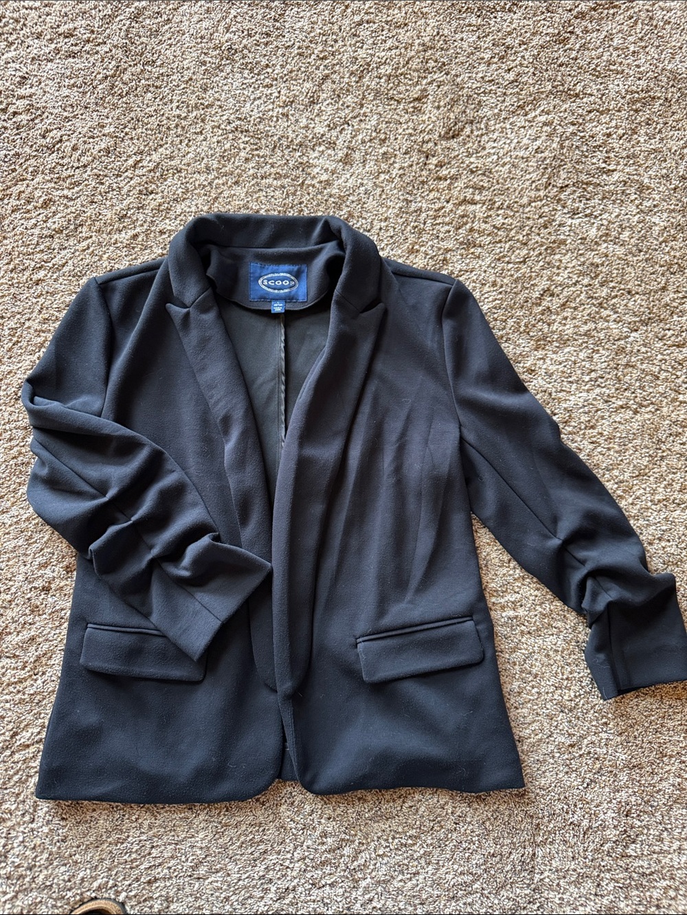 Eloquii Black Open-Front Blazer Jacket